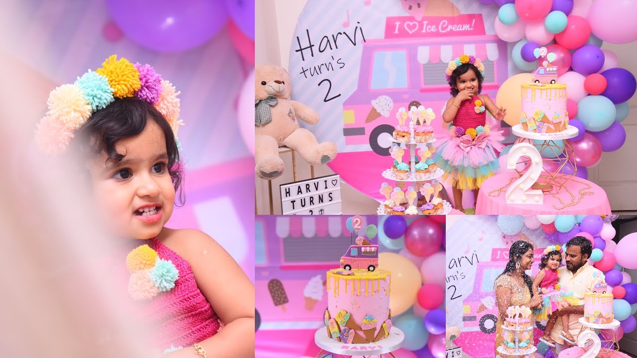 Ice Cream Theme Birthday Party | 2nd Birthday