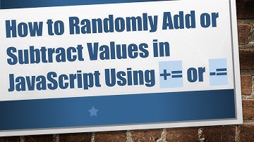 How to Randomly Add or Subtract Values in JavaScript Using += or -=