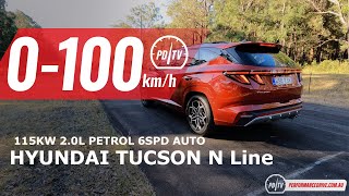 2022 Hyundai Tucson N Line (2.0 MPi) 0-100km/h &amp; engine sound