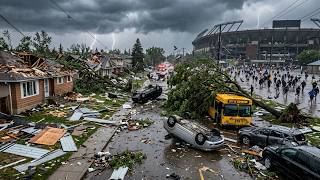 Festival in Commonwealth Stadium Chaos! Severe Storm, Floods Struck Edmonton, Canada