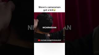 Steve's cameraman got a kid😭Subscribe to @stevewilldoit on YT! #stevewilldoit