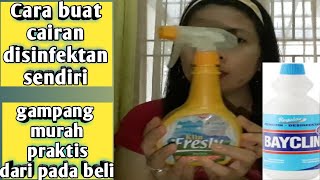 How to make your own disinfectant liquid at home