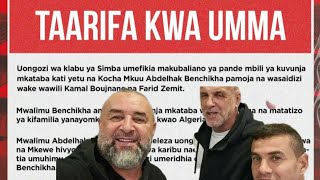 BREAKING NEWS |BENCHIKHA KUONDOKA SIMBA |AOMBA RASMI |ACHANWA SIO MVUMILIVU |KOCHA MIGANGE AFUNGUKA