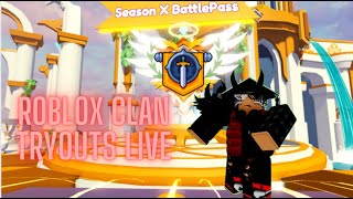 Live Clan Tryouts Bed Wars Roblox