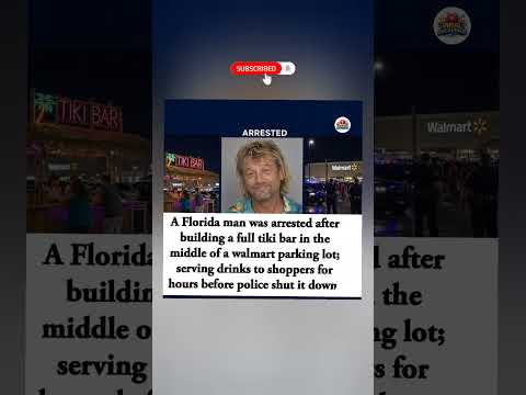 🤣 Florida man serves drinks till cops shut it down 🚓#shortsfeed #viral #trending