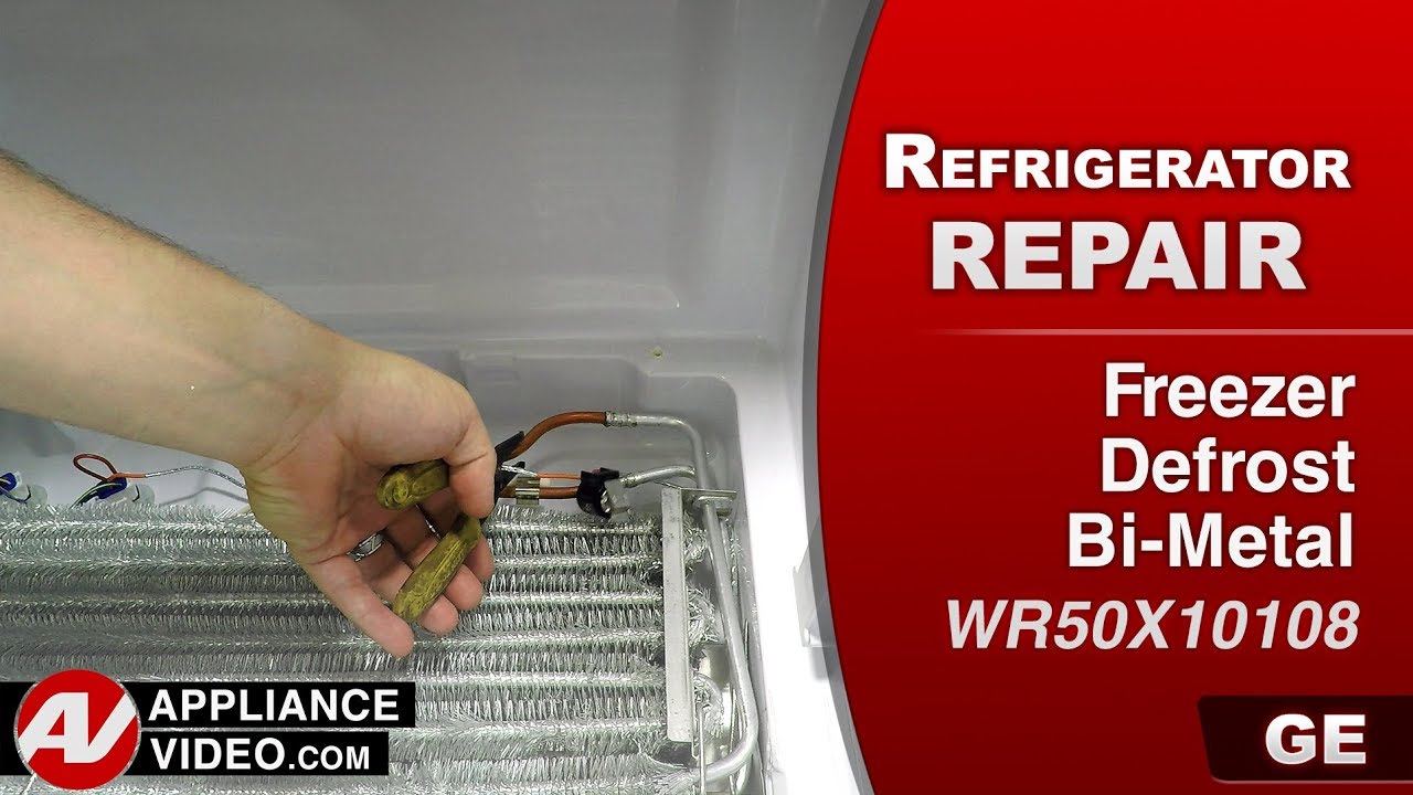 GE Refrigerator Error Code 0004 Freezer Defrost BiMetal Repair and