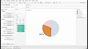 How to Create a Pie Charts in Tableau Desktop
