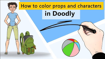 DOODLY - how to add colors to your whiteboard animation