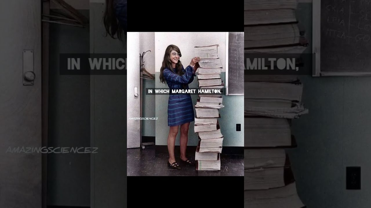 NASA Engineer Next To The Code Written By Her Science Shorts 1969 Women Power SUBSCRIBE 