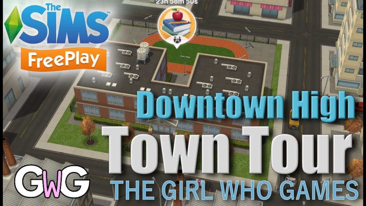 The Sims Freeplay- Downtown High 