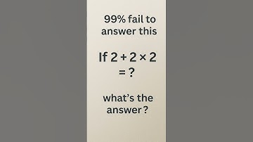 99% Fail This Simple Math Question! #puzzle