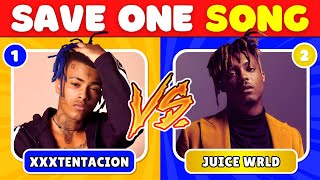 XXXTentacion VS Juice Wrld  🎵⭐✅Save one rap song📀 Pick one Kick one song | Rap Song quiz 2026