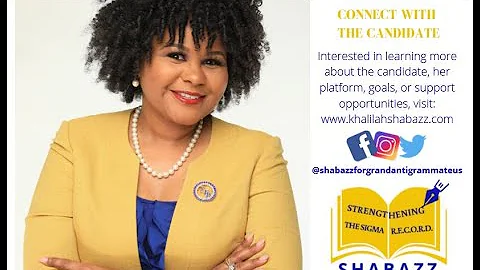 Khalilah Shabazz for Sigma Gamma Rho Grand Anti-Grammateus Strengthening the Sigma R.E.C.O.R.D.