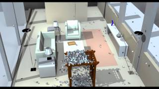 Carrara Bullet Physics test number 4.  1024 cubes versus one eyeball...