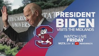 President Joe Biden arrives in South Carolina for SC State commencement
