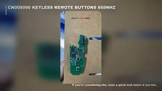 CN008090 8E Chip Keyless Go For Q7 A6 S6 2006  Flip Remote 3 Buttons 315/434/868NHZ FCC 4F0837220AK