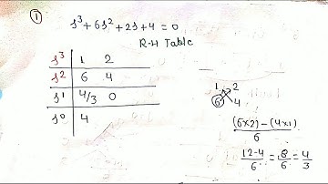 EE 305 | CONTROL SYSTEM | FORMATION OF ROUTH ARRAY | NIRDESH SHUKLA