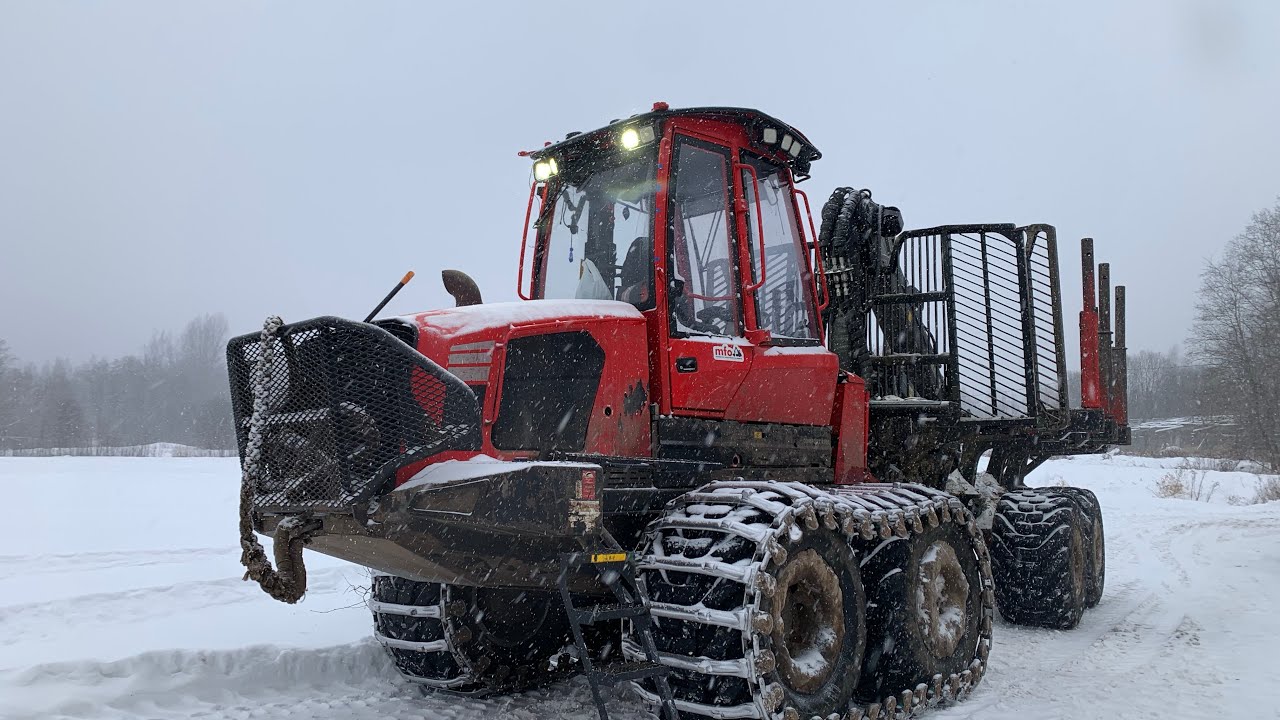Winter | Komatsu 875 #forest #forwarder #harvester #logging #komatsu 