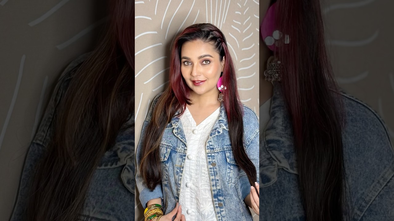 Tried Recreating my old Bhavya look, but this time with the viral Swiss Beauty Glitter Lipsticks 💄