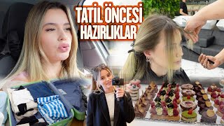Tatil Öncesi Son Çıkış Bavul Hazırlığı, Saçlarımı Kestirdim, Çekimler
