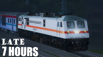 7 Hours Late - Rajdhani Express || Arriving at Kolkata || MSTS Open Rails