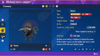 Tauros (2TKO) - 5 Star Iron Thorns (Bug/Steel/Grass/Ice Tera) Raid - Duo - Pokemon Violet