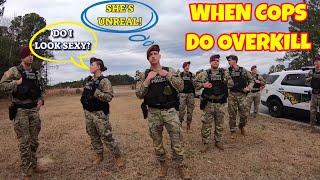 Military Cops Threaten Illegal Arrest Of Civilians