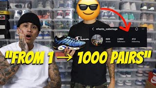 Details 1000+ sneakers! 😳🤯 Had to sit down and get the full story behind this insane collection… News