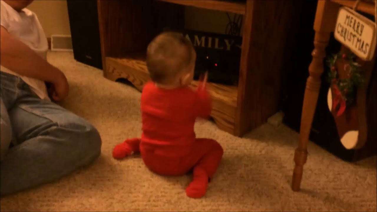 Baby loves Christmas Vacation movie! YouTube