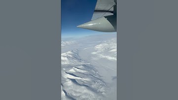 Flying over Antartica