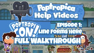 PoptropiCon Island (Episode 1: Line Forms Here) :: Poptropica Help Videos