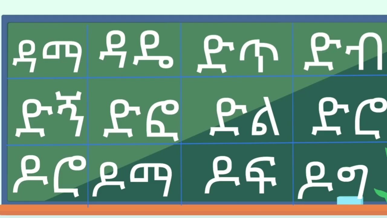 አማርኛን  ፊደላት ቃላት ምስረታ ክፍል 8 