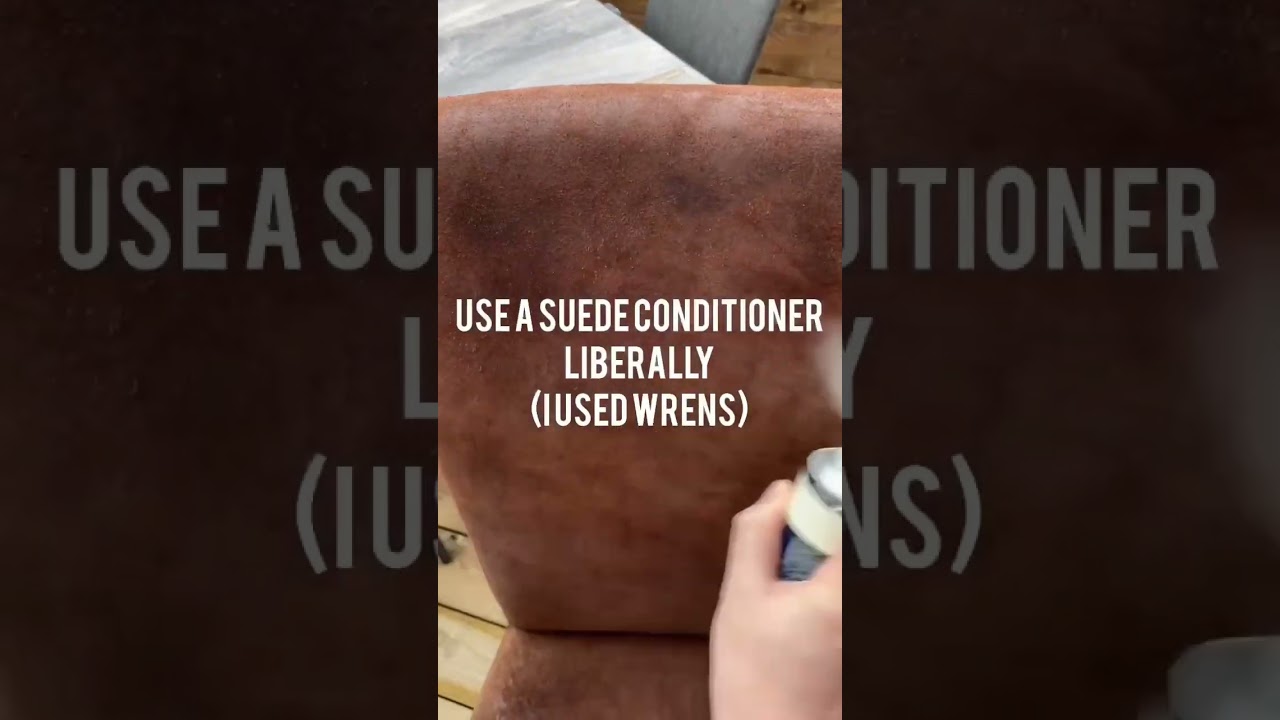 The previous home owners left me these filthy suede chairs. I cleaned them up! 