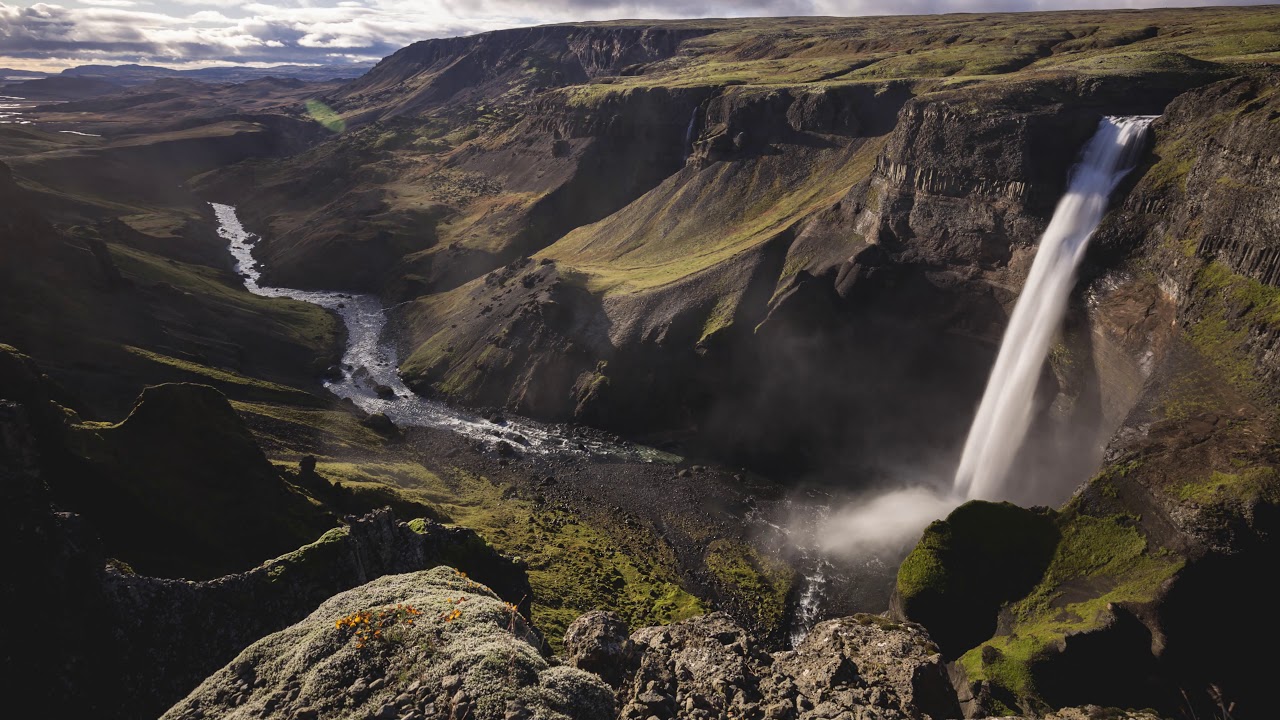 Haifoss, Iceland - Timelapse (4k)
