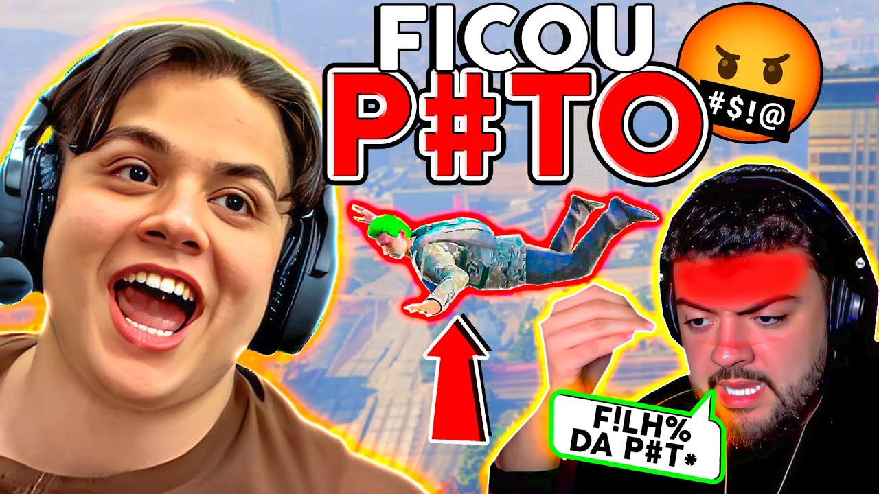 IRRITEI o STREAMER LUQUETA ao VIVO no GTA RP 😂 (Paulinho o LOKO)