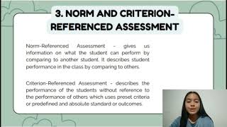 CPE 106 Chapter 2: Types of Assessment