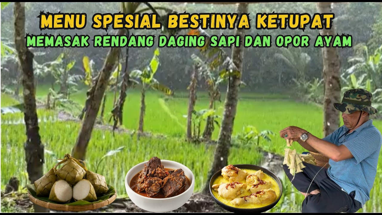 Memasak Menu Spesial Berbuka Puasa... Lezatnya Rendang Daging Sapi dan Opor Ayam Ala Pak Tani