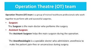 Operation Theatre Working for Beginners | OT Training Video