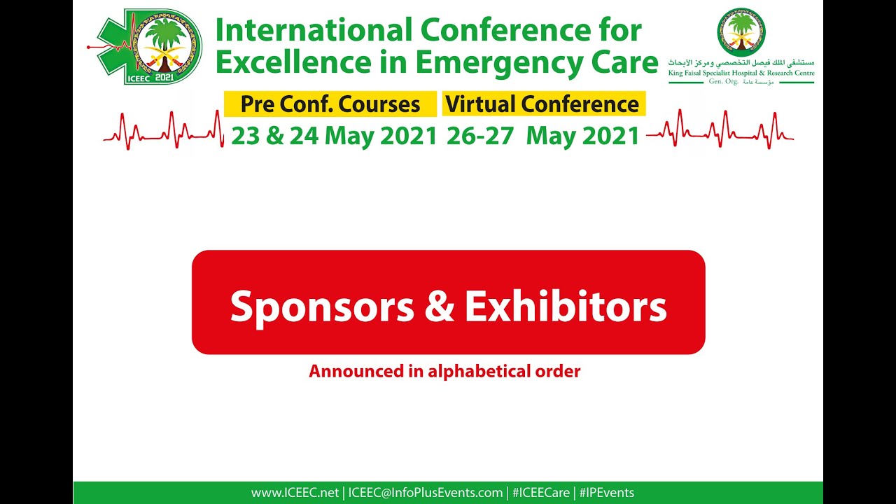 We are delighted to announce the Sponsors and Exhibitors for ICEECare 2021!