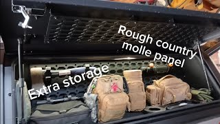 Rough Country molle panel upgrade to the truck cap #camping #overland 