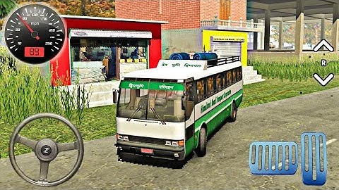 Indian Bus Driver Simulator - Mobile First Bus Transporter Driving - Android GamePlay video