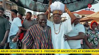 ABURI ODWIRA FESTIVAL 2023 DAY 3 - FEEDING OF ANCESTORS AT KOBIM RIVER