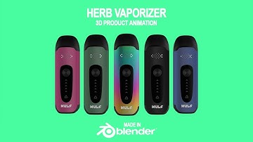 Herb Vaporizer 3D Product Animation in Blender 2.8 Eevee