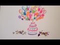 Birthday cake. Stopmotion animation