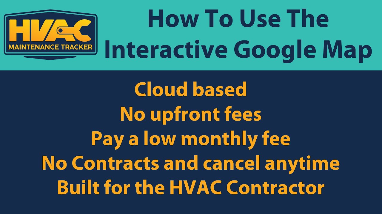 Using Google Map in HVAC Maintenance Tracker YouTube