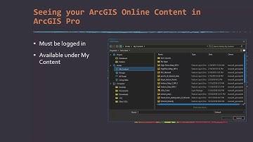 Accessing your ArcGIS Online content in ArcGIS Pro