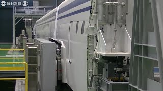 リニア走行試験装置を報道初公開　地震や機器故障想定試験も可能に