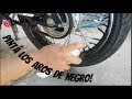 PINTANDO ARO DE MOTO *mirar el final*