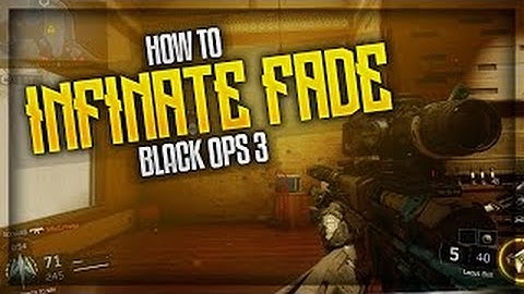 BO3: INFINITE FAYDE Trickshot Tutorial - How to Infinite Fayde on BO3