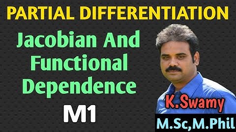 Partial Differentiation||Jacobian||Functional Dependence